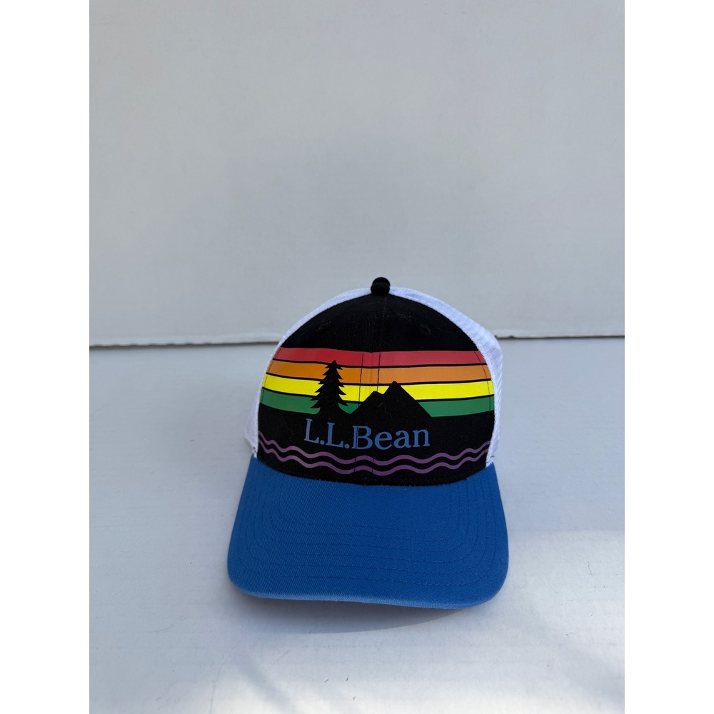 LL Bean National Park Foundation Rainbow Trucker Hat Mesh Snapback Pride